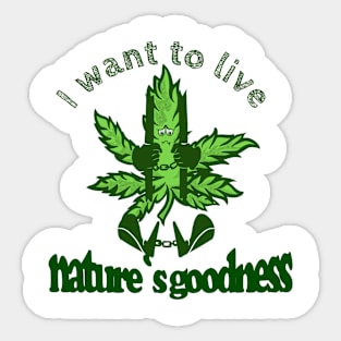 Nature goodness Sticker